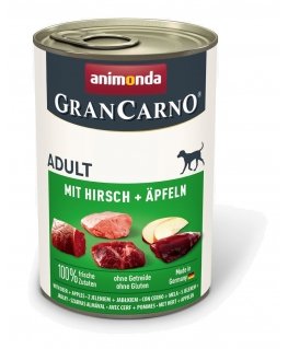 ANIMONDA GranCarno Adult Pork with venison and apple - wet dog food - 400g
