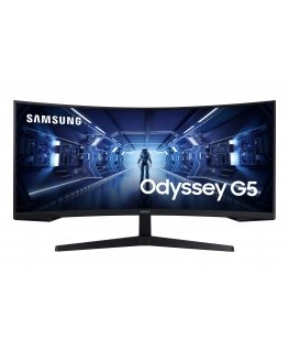 Samsung G Series C34G55TWWU monitori 86,4 cm (34") 3440 x 1440 pikseļi UltraWide Quad HD LCD Melns