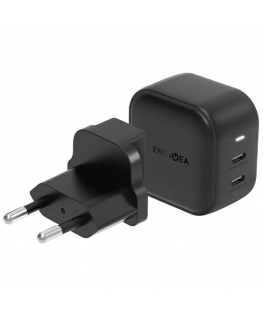 Case ENERGEA ład. network 2xUSB-C PD-PPS 45W 2C black/black US+EU Travelite GAN45
