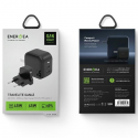 Dėklas ENERGEA ład. siec. 2xUSB-C PD-PPS 45W 2C juoda/juodas US+EU Travelite GAN45 Dėklas ENERGEA ład. siec. 2xUSB-C PD-PPS 45W 2C juoda/juodas US+EU Travelite GAN45