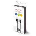 Savio CL-129 USB-kaapeli 2 m USB 2.0 USB A USB C Musta Savio CL-129 USB-kaapeli 2 m USB 2.0 USB A USB C Musta