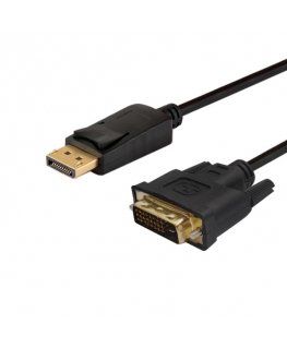 Savio CL-106 video kabeļu aksesuārs 1,8 m DisplayPort DVI Melns
