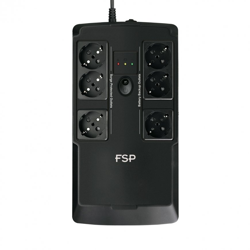 FSP NanoFit 600 nepertraukiamo maitinimo resursai (UPS) Budėjimo režimas (neprisijungus) 0,6 kVA 360 – 3
