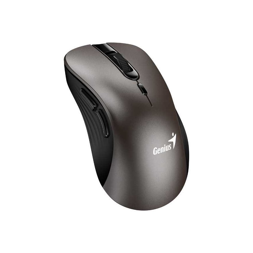Bevielė pelė, Genius Ergo 8100S, titanas, optinė, 1600DPI – 3
