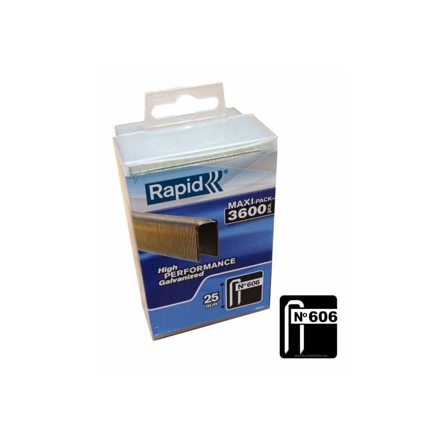 606/12 RAPID 3.6M PP Box Staples 12mm 3600pcs For hook flies R606, PBS121 – 3