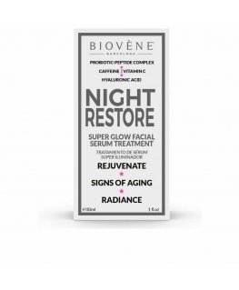 "Biovene Night Restore Super Glow" veido serumas 30ml