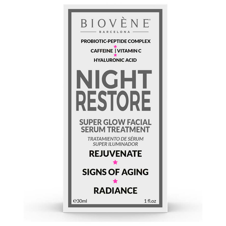 "Biovene Night Restore Super Glow" face serum 30ml – 2