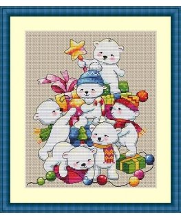 Merejka Christmas bears SK55