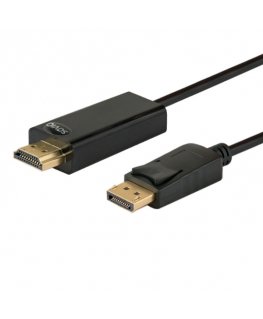 Savio CL-56 video cable adapter 1.5 m DisplayPort HDMI Type A (Standard) Black