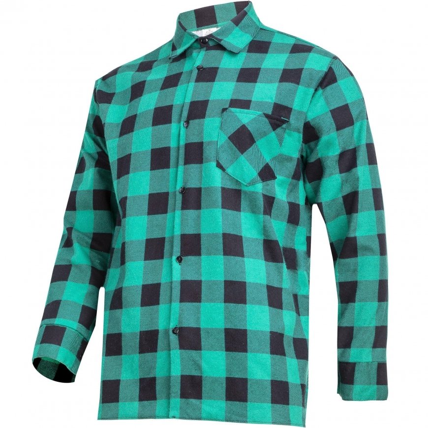 Lahti Pro Plaid Flannel Shirt Navy Size M LPKF2M – 3