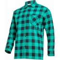 Lahti Pro Plaid Flannel Shirt Navy Size M LPKF2M