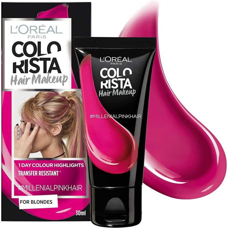 Loreal L'Oreal Paris, Colorista hair makeup, semi-permanent hair dye, MILLENIALPINK, 30 ml for women