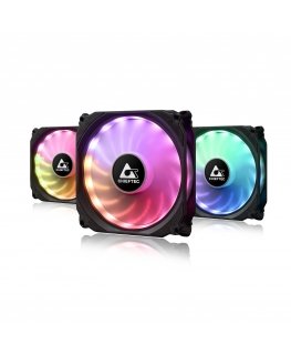 Chieftec CF-3012-RGB computer cooling system Computer case Fan 12 cm Black