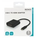 Deltaco USBC-HDMI8 USB ekrano adapteris Juoda Deltaco USBC-HDMI8 USB ekrano adapteris Juoda