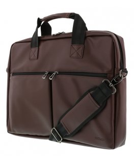Deltaco NV-795 laptop case 39.6 cm (15.6") Briefcase Brown