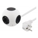 Deltaco GT-291 power extension 1.4 m 3 AC outlet(s) Indoor White Deltaco GT-291 power extension 1.4 m 3 AC outlet(s) Indoor White