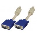 Deltaco RGB-8B VGA кабель 5 m VGA (D-Sub) Синий, Белый