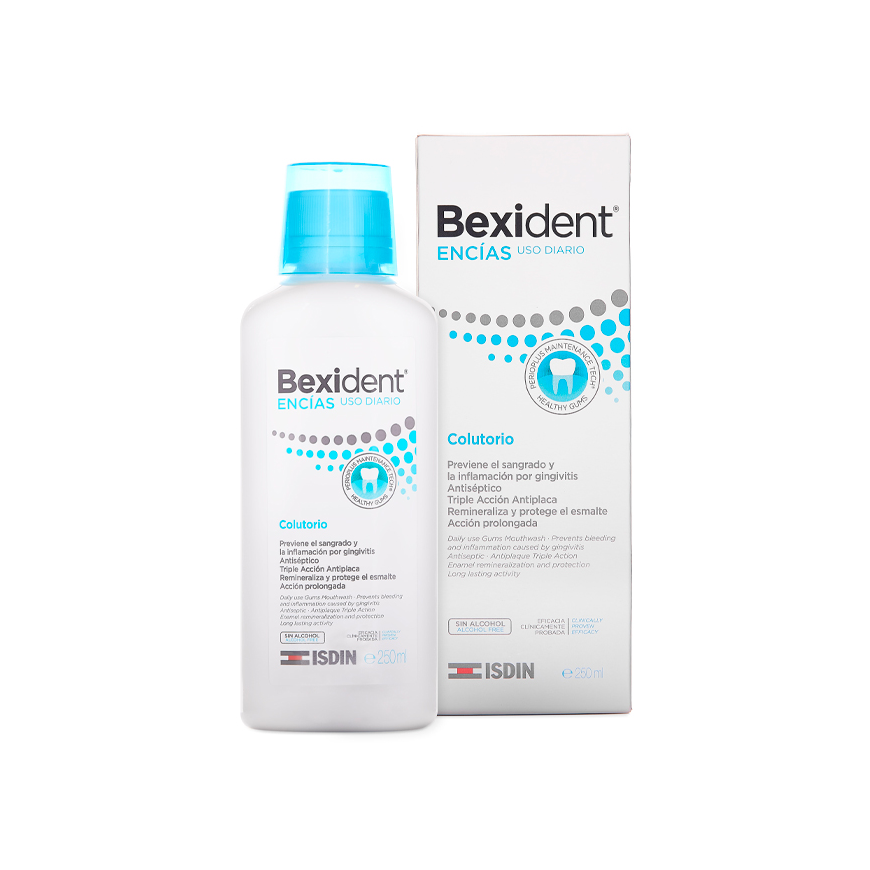 Isdin Bexident Gums burnos skalavimo skystis Triclosan 250ml – 3