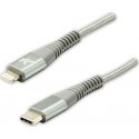 Cable USB Logo USB-C - Lightning 2 m Silver Cable USB Logo USB-C - Lightning 2 m Silver