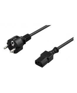 Deltaco DEL-111N кабель питания Черный 10 m CEE7/7 IEC C13