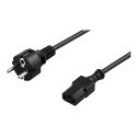 Deltaco DEL-111N кабель питания Черный 10 m CEE7/7 IEC C13