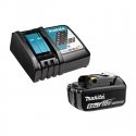 Makita battery and charger set 191B51-7 18V, 1XBL1850B, DC18RC Makita battery and charger set 191B51-7 18V, 1XBL1850B, DC18RC