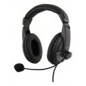 Deltaco HL-50 - headset Kuulokkeet Langallinen Pääpanta Musta