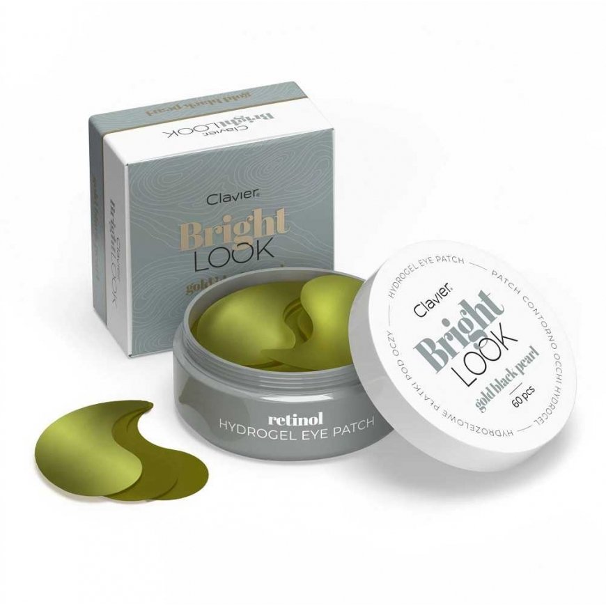 Clavier Bright Look hydrogel eye patches Gold Black Pearl 60 pcs.