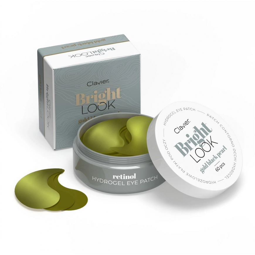 Clavier Bright Look hydrogel eye patches Gold Black Pearl 60 pcs. – 2