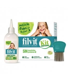 Filvit Dimeticona Anti Lice Lotion 125ml Set 3 Pieces