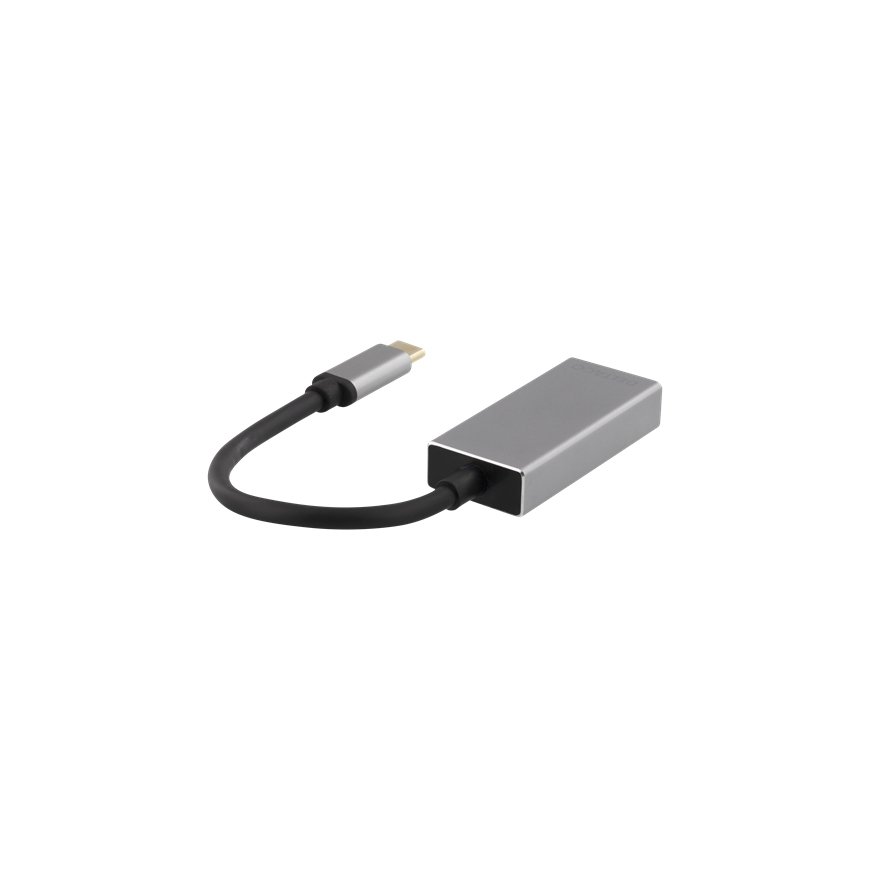 Deltaco USBC-DP2 video cable adapter 0.15 m USB Type-C DisplayPort Black, Silver – 2