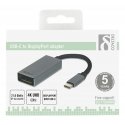 Deltaco USBC-DP2 vaizdo kabelio adapteris 0,15 m C tipo USB DisplayPort Juoda, Sidabras Deltaco USBC-DP2 vaizdo kabelio adapteris 0,15 m C tipo USB DisplayPort Juoda, Sidabras