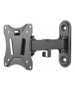 Deltaco ARM-0250 monitorin kiinnike ja jalusta 68,6 cm (27") Musta Seinä