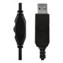 Deltaco HL-57 headphones/headset Wired Head-band USB Type-A Black Deltaco HL-57 headphones/headset Wired Head-band USB Type-A Black