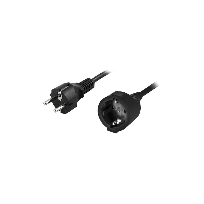 Deltaco DEL-112U elektrības kabelis Melns 10