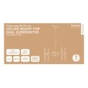 Deltaco ARM-0403 monitorin kiinnike ja jalusta 177,8 cm (70") Musta Katto