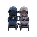 Leclerc Baby Twin/Duo stroller set, black Leclerc Baby Twin/Duo stroller set, black