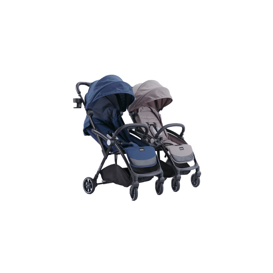 Leclerc Baby Twin/Duo stroller set, black – 2