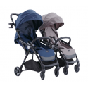Leclerc Baby Twin/Duo stroller set, black Leclerc Baby Twin/Duo stroller set, black