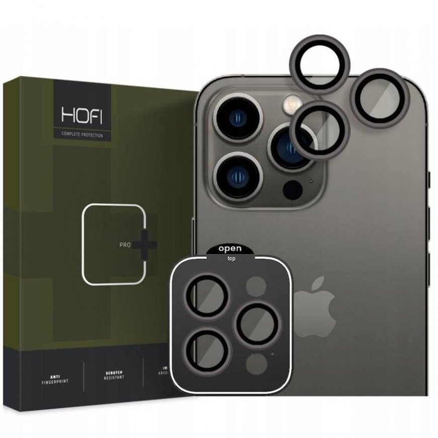 Kaamera kaitseringid Hofi iPhone 15 Pro/15 Pro Max, must