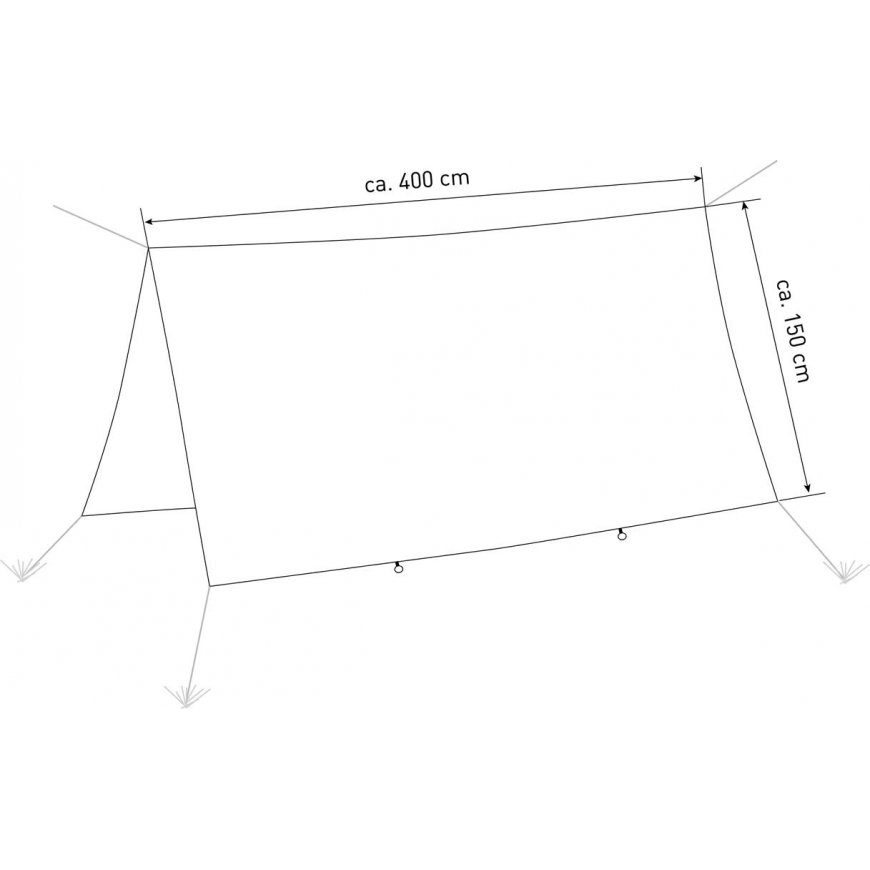 AMAZONAS Traveller Tarp XXL Raincover Zaļš Poliesters – 4