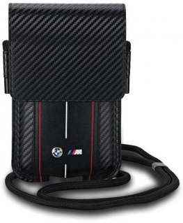 Case Torebka BMW BMPSP15XMSCAKR Wallet Bag black/black Carbon Red Stripes
