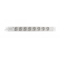 Deltaco GT-8529W power extension 2 m 8 AC outlet(s) Indoor White