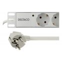 Deltaco GT-8529W power extension 2 m 8 AC outlet(s) Indoor White