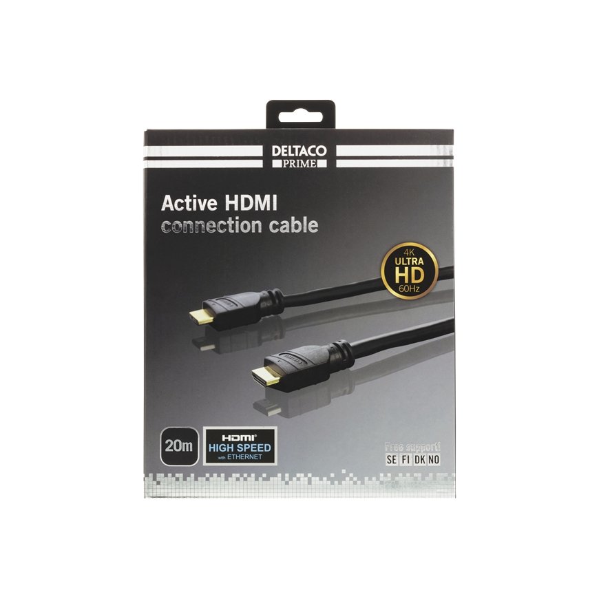 Deltaco Prime HDMI kabelis 20 m HDMI A tipo (standartinis) Juoda – 2