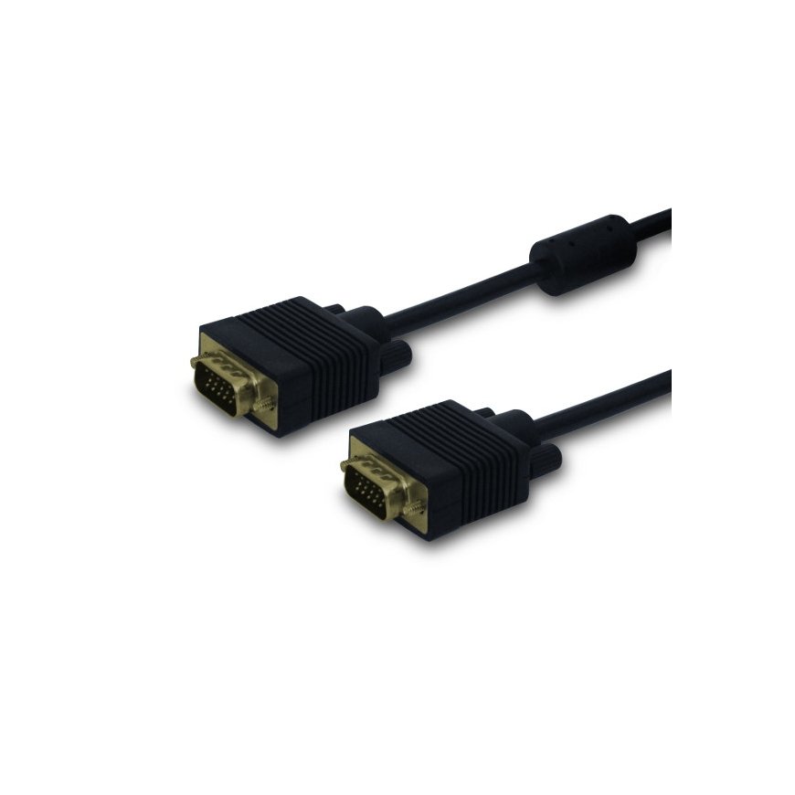 Savio CL-29 VGA-kaapeli 1,8 m VGA (D-Sub) Musta