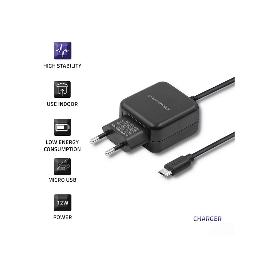 Qoltec 50196 mobiililaitteen laturi Älypuhelin, Tabletti Musta AC, DC, USB Sisätila – 3