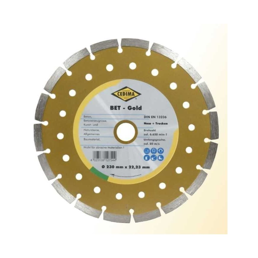 Diamond cutting disc Cedima Beton Gold 230x22.23 mm