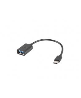 Lanberg AD-OTG-UC-01 USB kabelis 0,15 m USB 2.0 USB A USB C Juoda