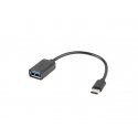 Lanberg AD-OTG-UC-01 USB кабель 0,15 m USB 2.0 USB A USB C Черный Lanberg AD-OTG-UC-01 USB кабель 0,15 m USB 2.0 USB A USB C Черный